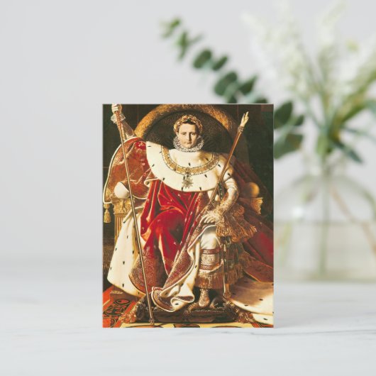 Napoleon I. über den Kaiserlichen Thron, 1806 Postkarte (Stehend Vorderseite)
