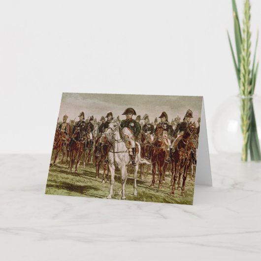 Napoleon I und sein Personal, c.1860 Karte (Vorderseite)