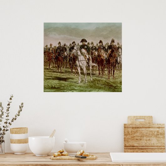Napoleon I. und sein Personal, c.1860 Poster (Küche)