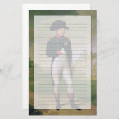 Napoleon I vor dem Chateau de Malmaison Briefpapier (Vorne/Hinten)