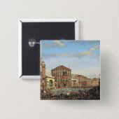 Napoleon I vorsitzend einem Regatta in Venedig Button (Vorne & Hinten)