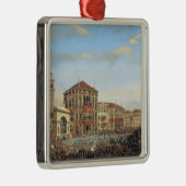 Napoleon I vorsitzend einem Regatta in Venedig Ornament Aus Metall (Rechts)