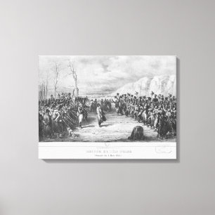 Napoleon I zurückgehend von Elba Leinwanddruck