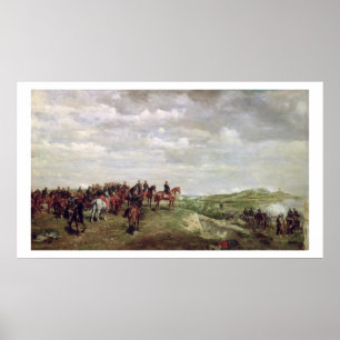 Napoleon III (1808-73) am Kampf von Solferino Poster