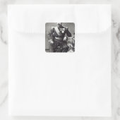 Napoleon III, 1860-70 Quadratischer Aufkleber (Tasche)