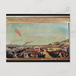 Napoleon III Begrüßung der Königin Victoria Postkarte