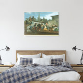 Napoleon III Besuch von Hochwasseropfern Leinwanddruck (Insitu (Schlafzimmer))