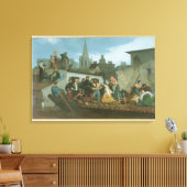 Napoleon III Besuch von Hochwasseropfern Leinwanddruck (Insitu (Wohnzimmer))