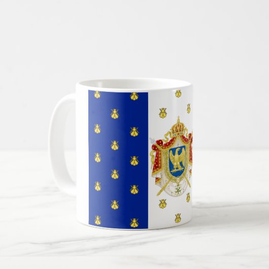 Napoleon III der Kaiserstandard Kaffeetasse (Vorderseite Links)