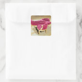 Napoleon III Liebe Quadratischer Aufkleber (Tasche)