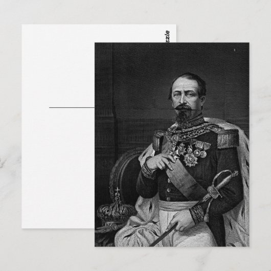 Napoleon III Postkarte (Vorne/Hinten)