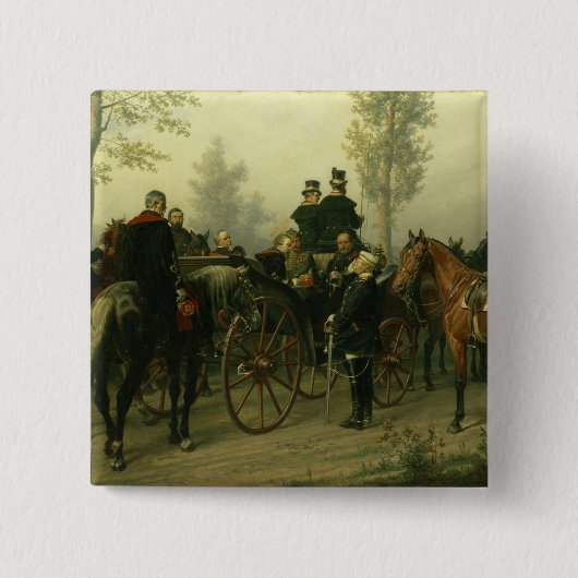 Napoleon III und Bismarck Button (Vorderseite)