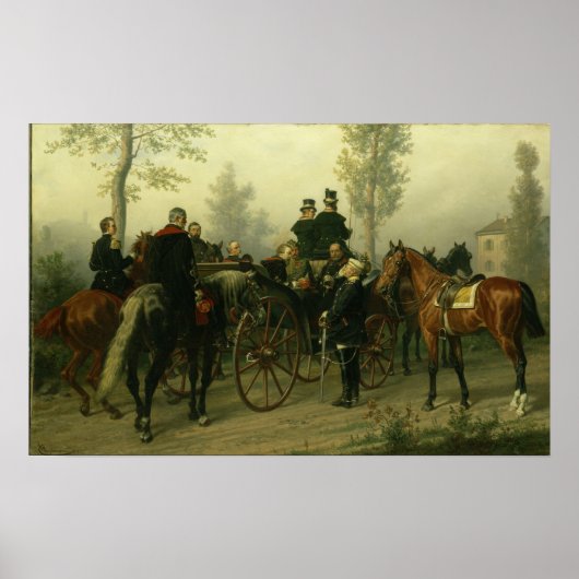 Napoleon III und Bismarck Poster (Vorne)