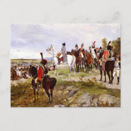 Napoleon in Borodino Postkarte