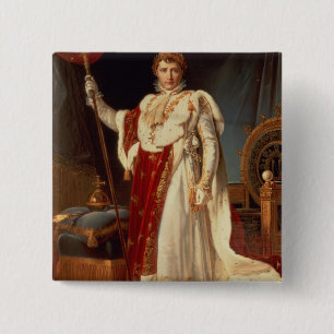 Napoleon in den Krönungs-Roben, c.1804 Button