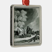 Napoleon in der Verkleidung Silbernes Ornament (Rechts)