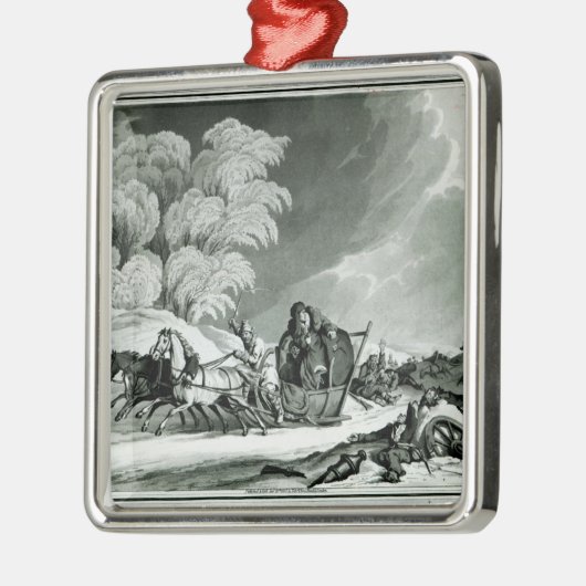 Napoleon in der Verkleidung Silbernes Ornament (Links)