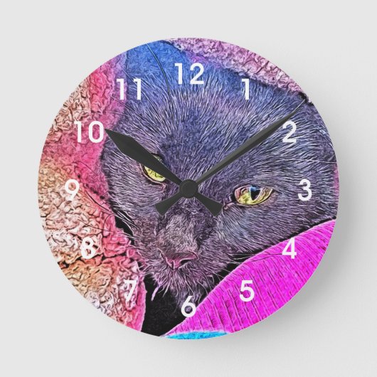 Napoleon in einer Decke Runde Wanduhr (Vorderseite)