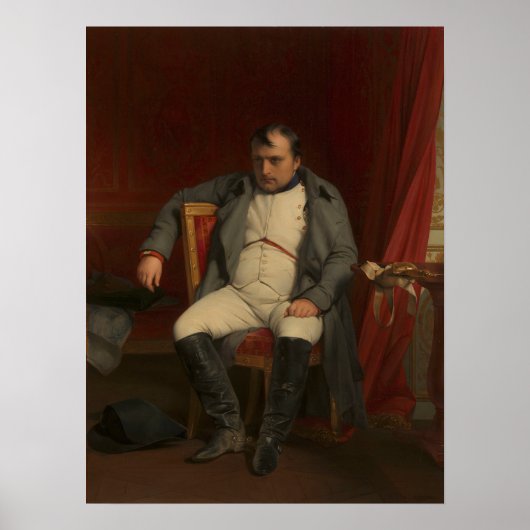 Napoleon in Fontainebleau, 31. März 1814 Poster (Vorne)