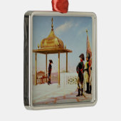 Napoleon in Kairo, 1798 Silbernes Ornament (Rechts)