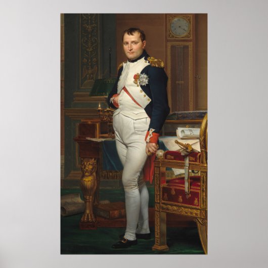 Napoleon in seiner Studie, 1812 Poster (Vorne)