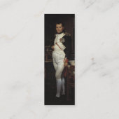 Napoleon in seiner Studie durch Jacques Louis Mini Visitenkarte (Rückseite)