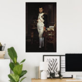 Napoleon in seiner Studie von Jacques Louis David Poster (Heimbüro)