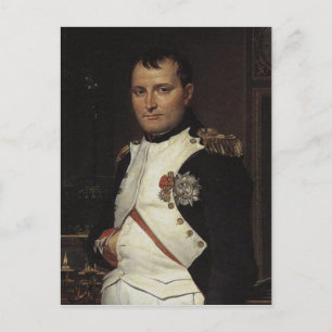 Napoleon in seiner Studie von Jacques Louis David Postkarte