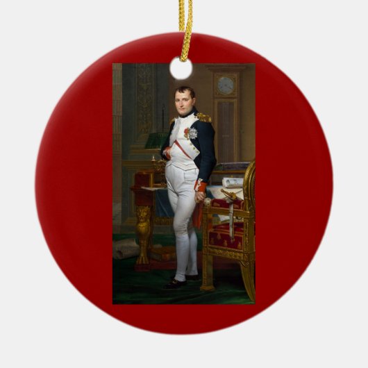 Napoleon in seiner Untersuchung über Verzierung Keramikornament (Vorne)