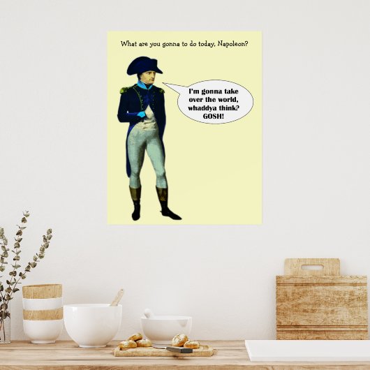 Napoleon ist Dynamit! Poster (Küche)