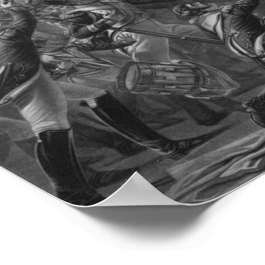 Napoleon kehrt von Elba zurück Poster (Ecke)