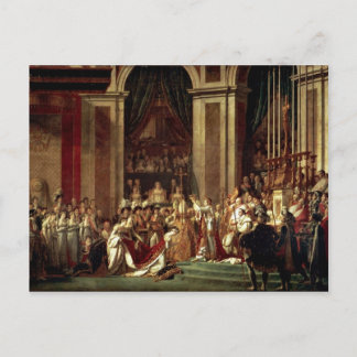 Napoleon krönt Kaiserin Joséphine von David Jacque Postkarte