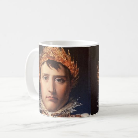 Napoleon Laurel-Wreath Crowned Hero Kaffeetasse (Vorderseite Links)