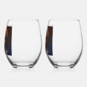 Napoleon Laurel-Wreath Crowned Hero Weinglas Ohne Stiel (Links)