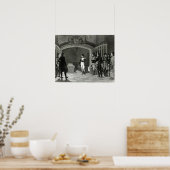 Napoleon Meditation vor dem Grab Poster (Küche)