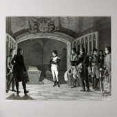 Napoleon Meditation vor dem Grab Poster (Vorne)