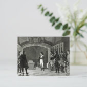 Napoleon Meditation vor dem Grab Postkarte (Stehend Vorderseite)