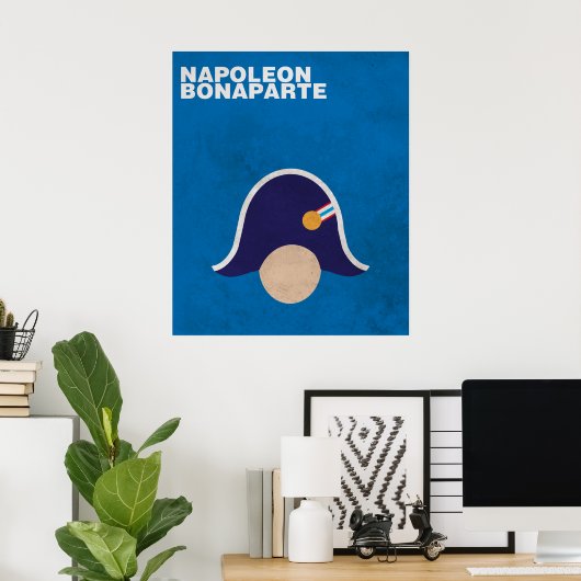 Napoleon: Minimalistisches Gedicht historischer Fi Poster (Heimbüro)