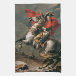 Napoleon mit Pferd, Schlacht am Sankt Bernhard Pas Geschirrtuch