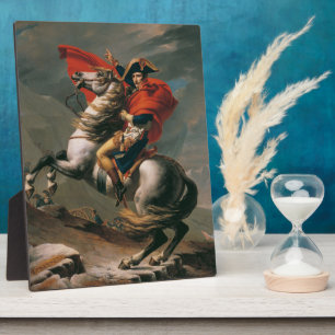 Napoleon mit Pferd, Schlacht am Sankt Bernhardpass Fotoplatte