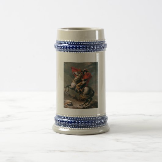 Napoleon mit Pferd, Schlacht am St. Bernard-Pass Bierglas (Mittel)