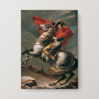 Napoleon mit Pferd, Schlacht am St. Bernard-Pass