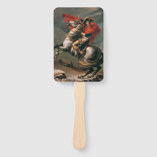 Napoleon mit Pferd, Schlacht am St. Bernard-Pass Fächer (Vorderseite)