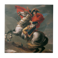 Napoleon mit Pferd, Schlacht am St. Bernard-Pass