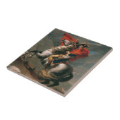 Napoleon mit Pferd, Schlacht am St. Bernard-Pass Fliese (Seite)