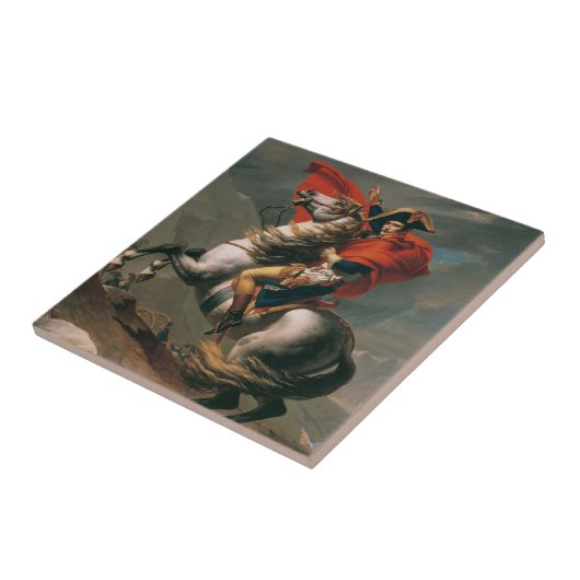 Napoleon mit Pferd, Schlacht am St. Bernard-Pass Fliese (Seite)