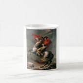 Napoleon mit Pferd, Schlacht am St. Bernard-Pass Kaffeetasse (Mittel)