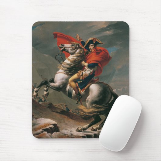 Napoleon mit Pferd, Schlacht am St. Bernard-Pass Mousepad (Mit Mouse)