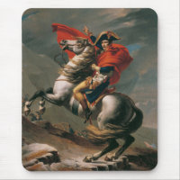 Napoleon mit Pferd, Schlacht am St. Bernard-Pass