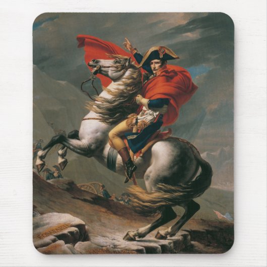 Napoleon mit Pferd, Schlacht am St. Bernard-Pass Mousepad (Vorne)